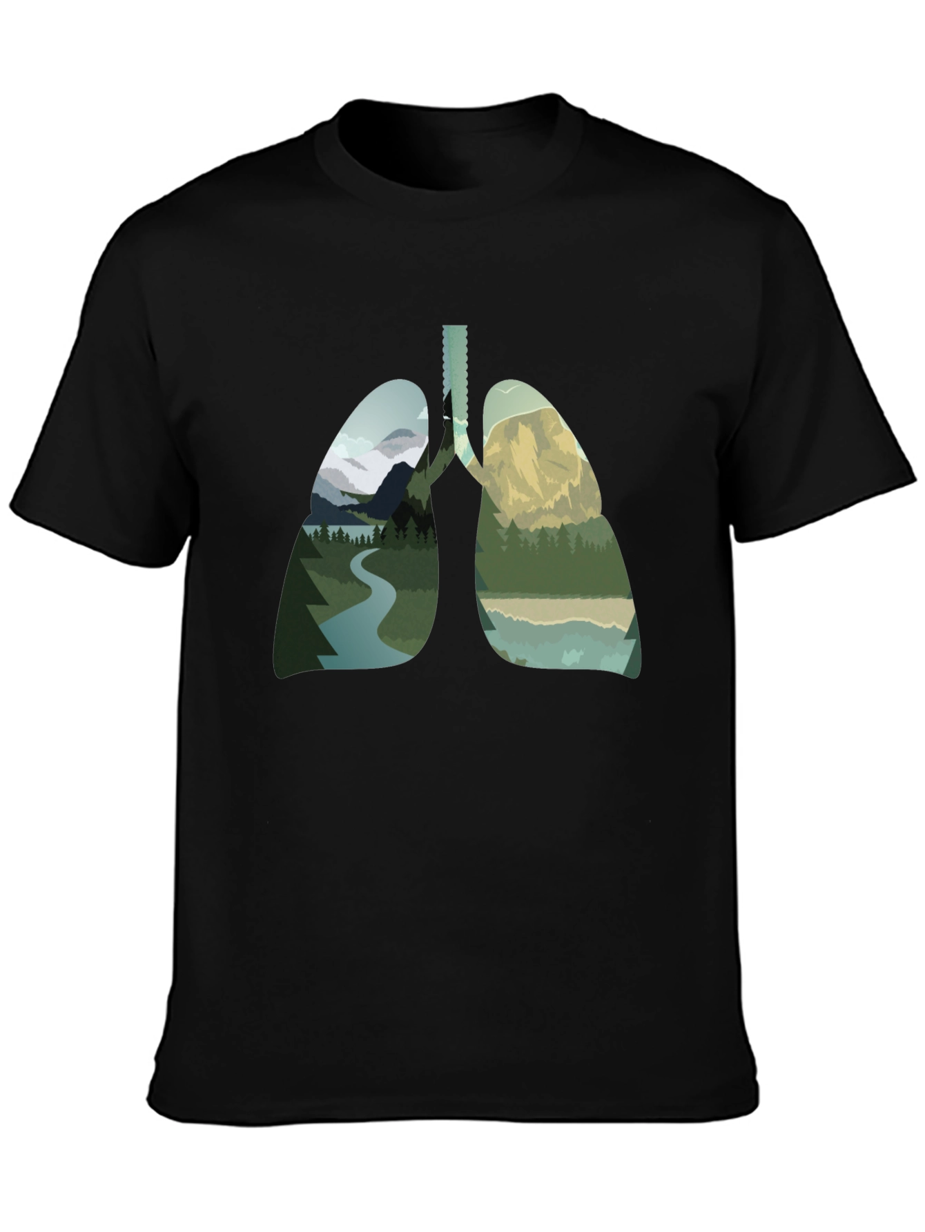 Nature Lungs Graphic Tee - Breathe the Outdoors