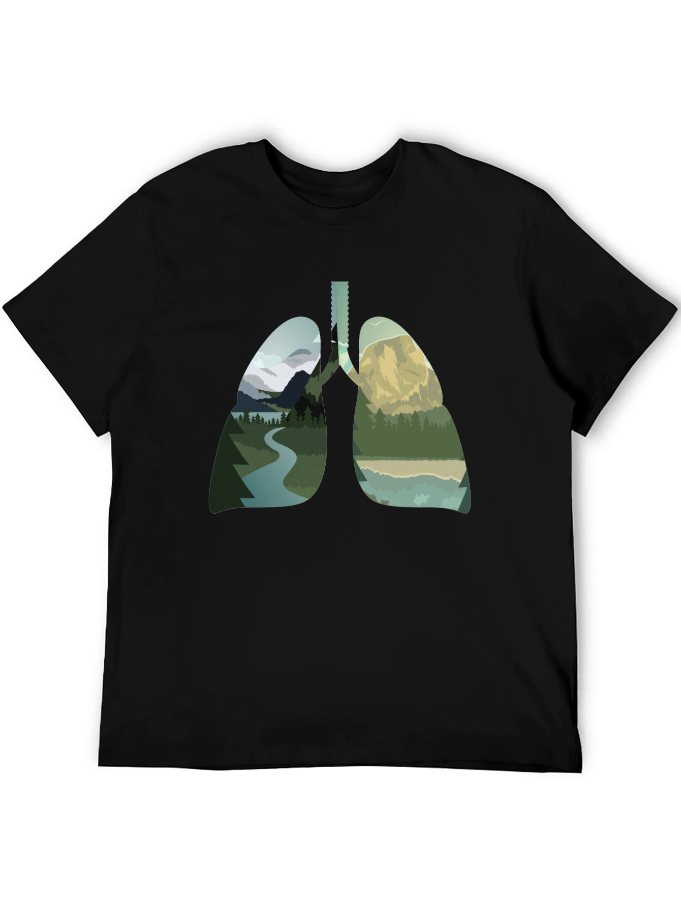 Nature Lungs Graphic Tee - Breathe the Outdoors