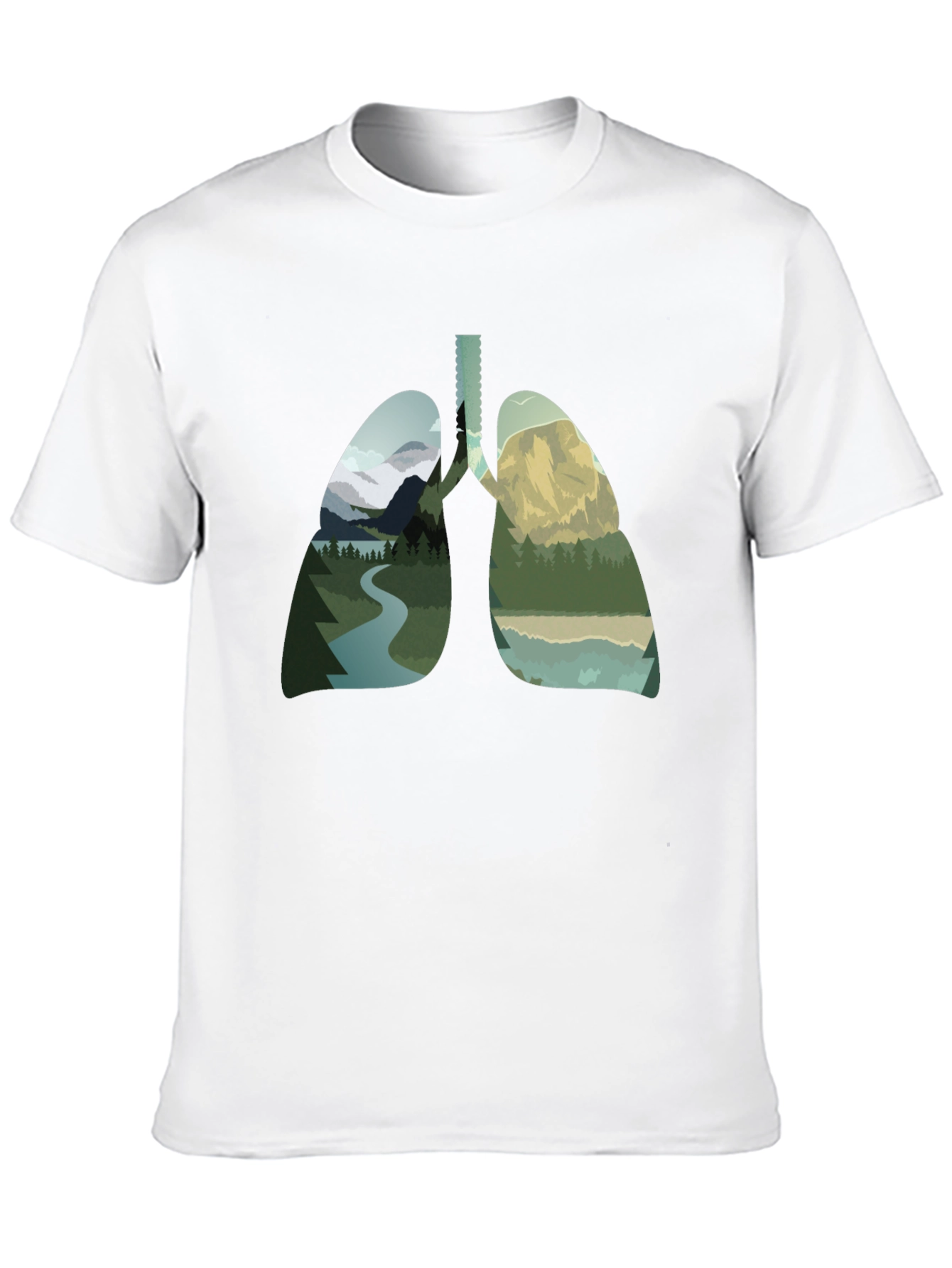 Nature Lungs Graphic Tee - Breathe the Outdoors