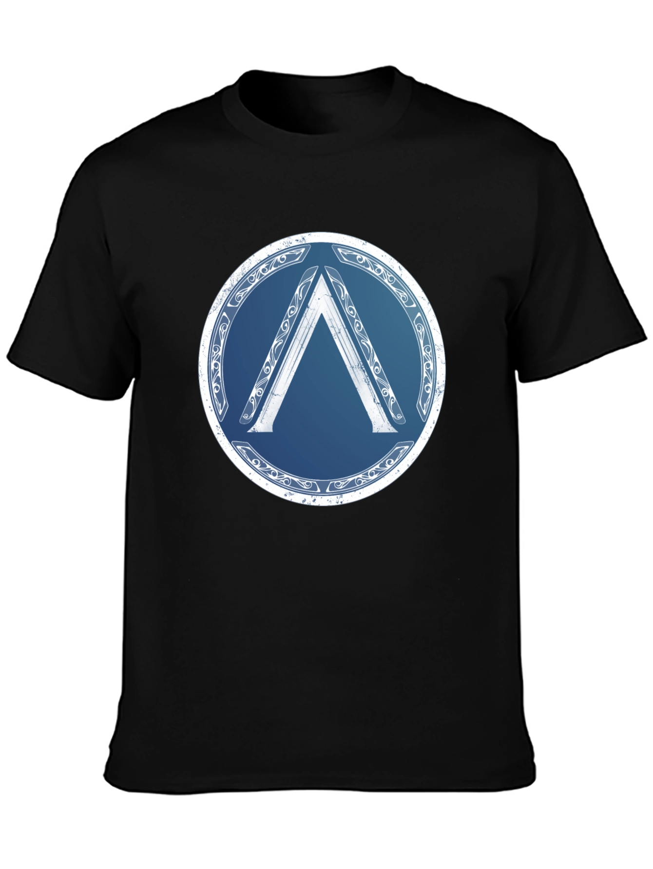Spartan Shield T-Shirt - Black Graphic Tee