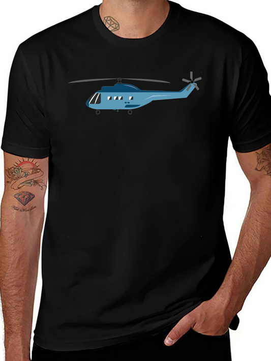 Helicopter Graphic Tee - Cool Aviation Design