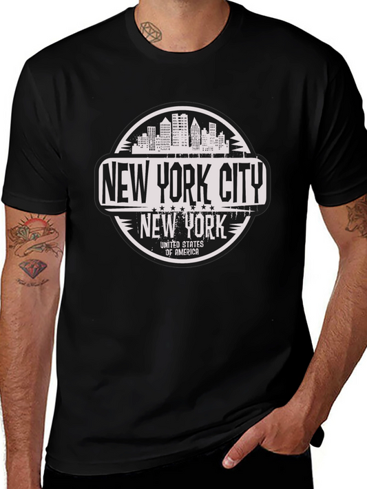 New York City T-Shirt - USA Skyline Design