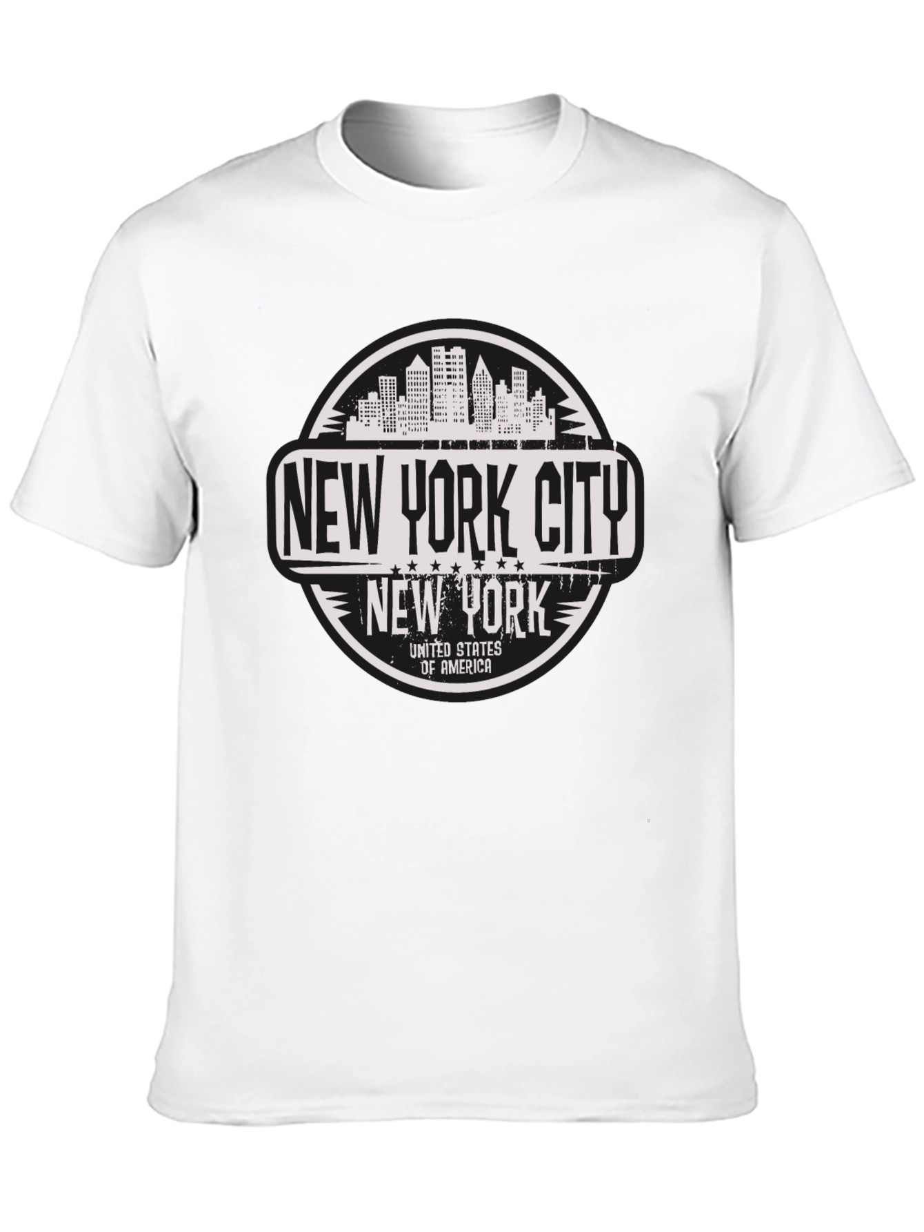 New York City T-Shirt - USA Skyline Design