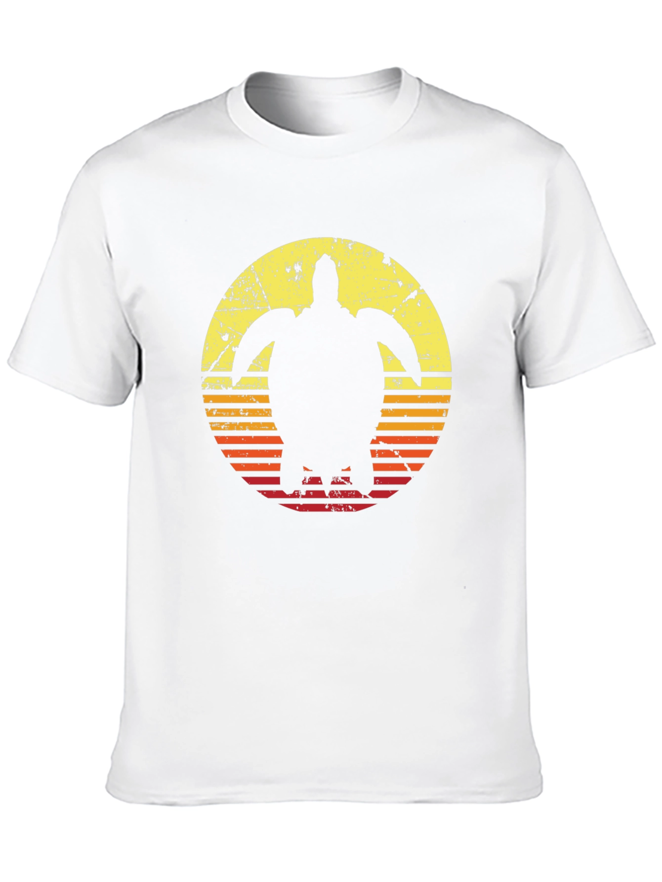 Retro Turtle Sunset Graphic T-Shirt