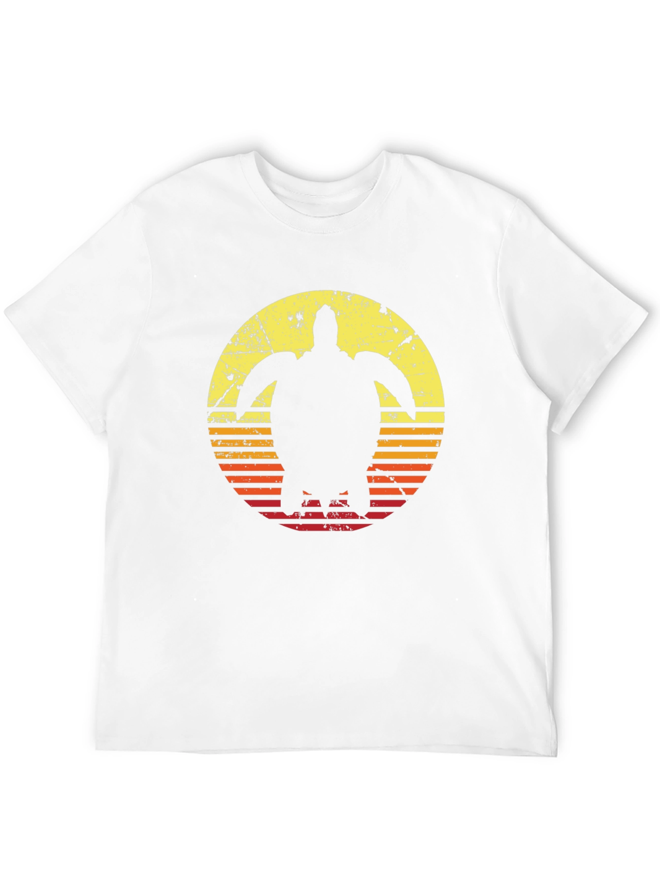 Retro Turtle Sunset Graphic T-Shirt