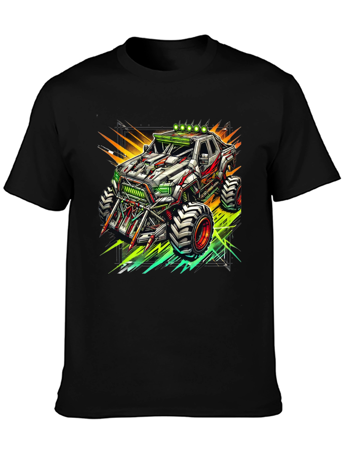 Monster Truck Graphic Tee - Cool Black T-Shirt