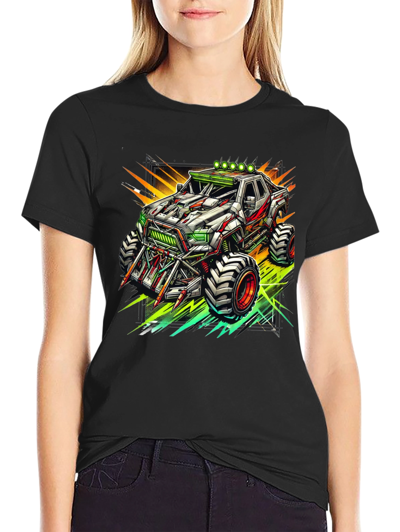 Monster Truck Graphic Tee - Cool Black T-Shirt