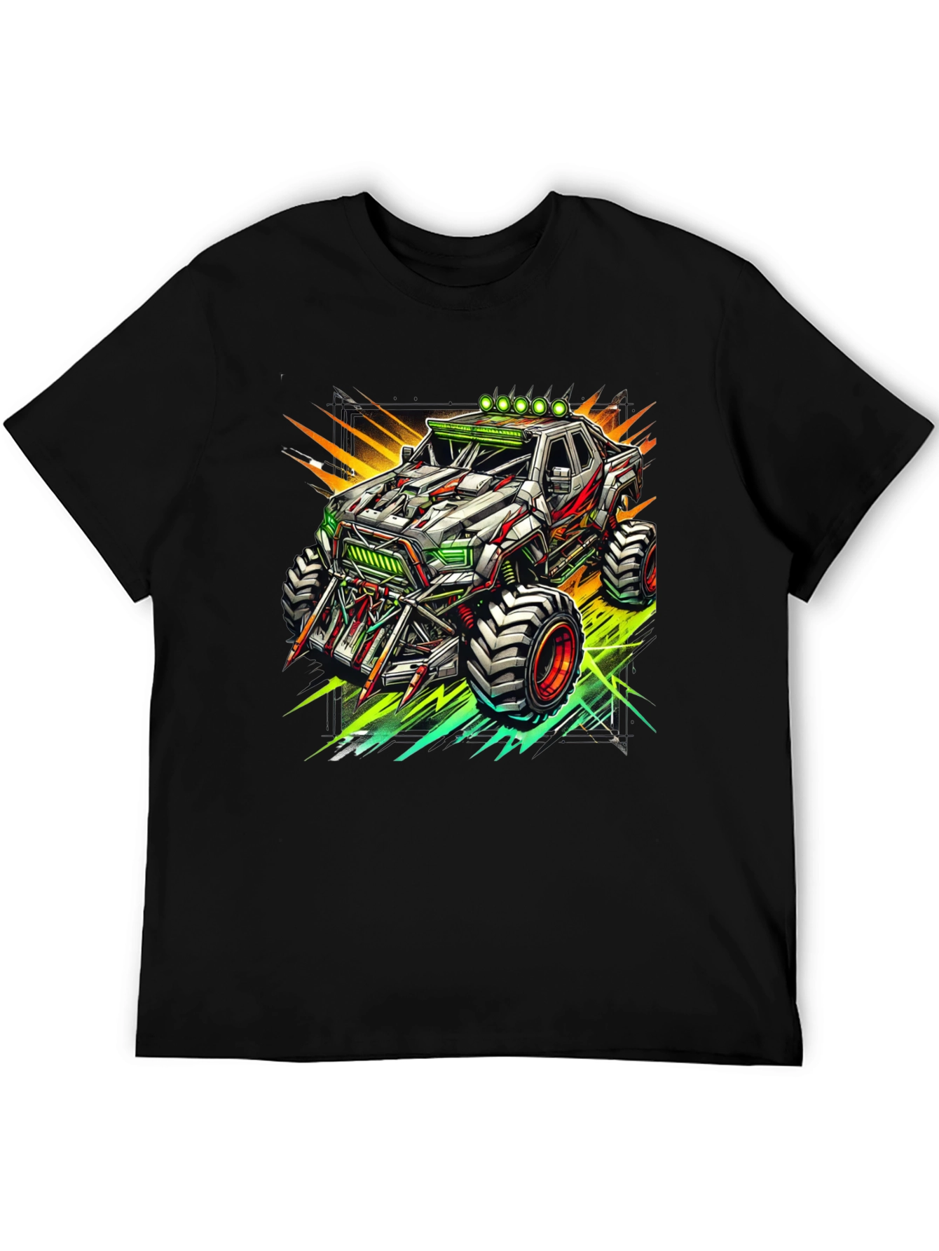 Monster Truck Graphic Tee - Cool Black T-Shirt