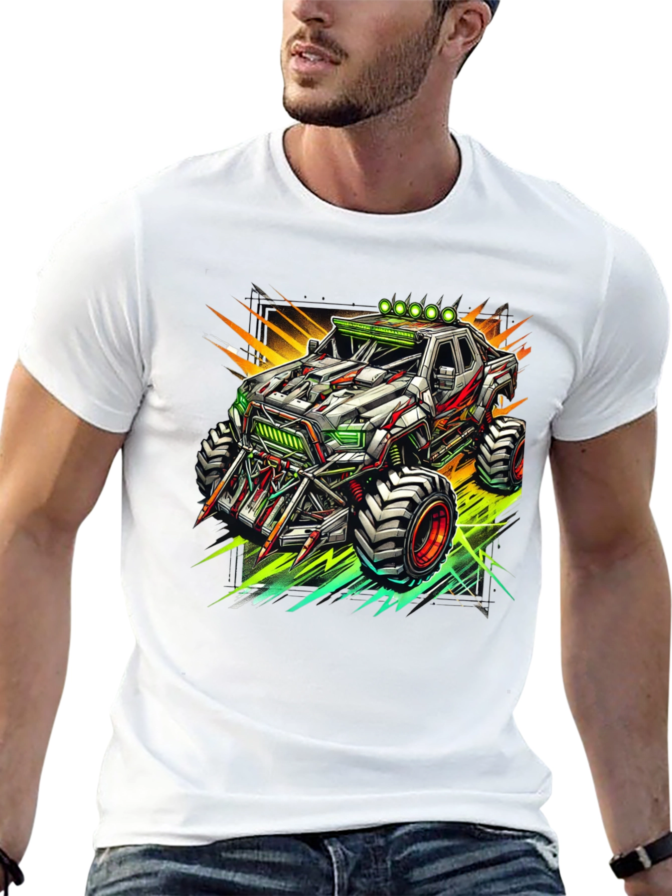 Monster Truck Graphic Tee - Cool Black T-Shirt