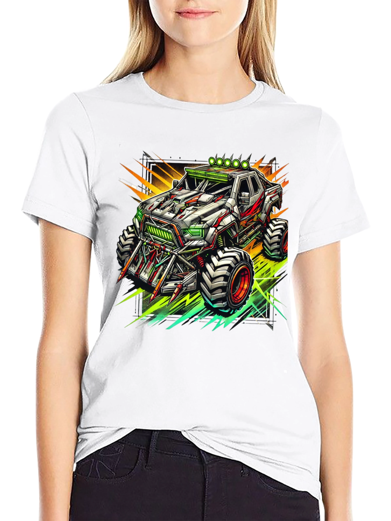 Monster Truck Graphic Tee - Cool Black T-Shirt