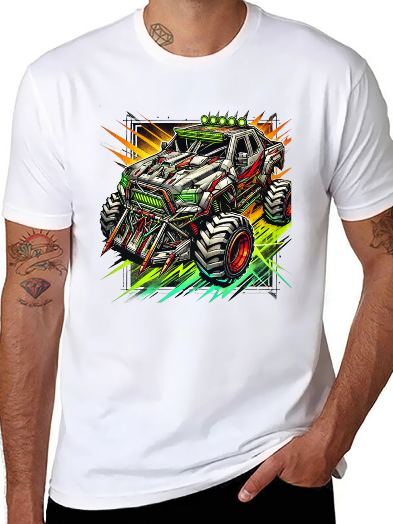 Monster Truck Graphic Tee - Cool Black T-Shirt