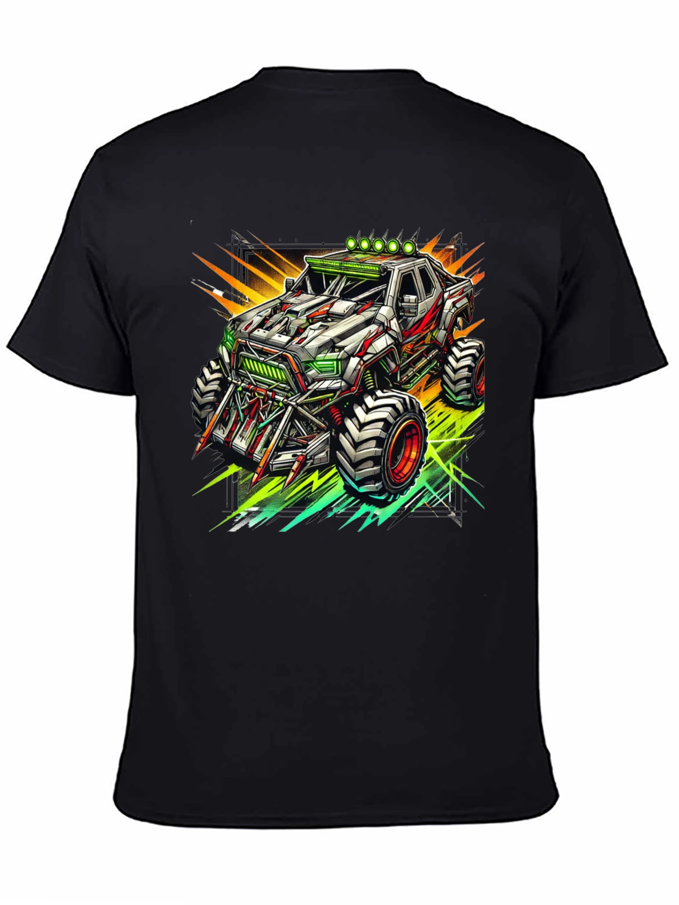 Monster Truck Graphic Tee - Cool Black T-Shirt