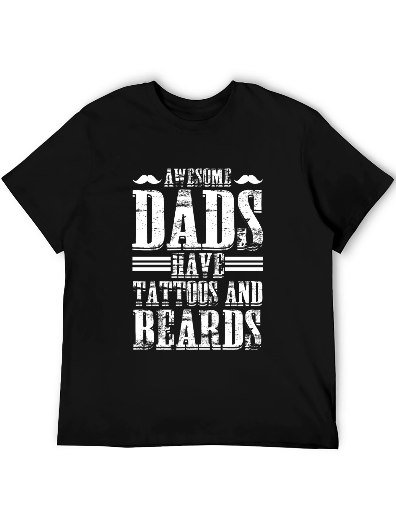 Awesome Dads T-Shirt: Tattoos and Beards