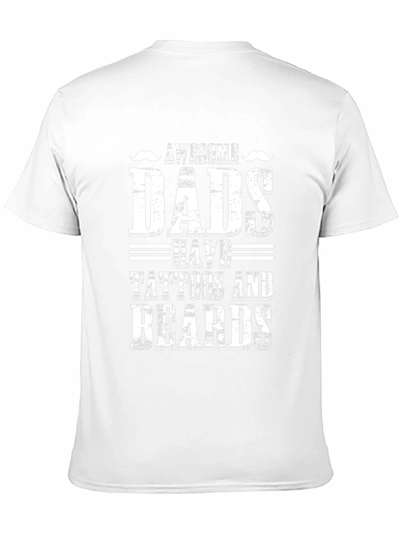 Awesome Dads T-Shirt: Tattoos and Beards