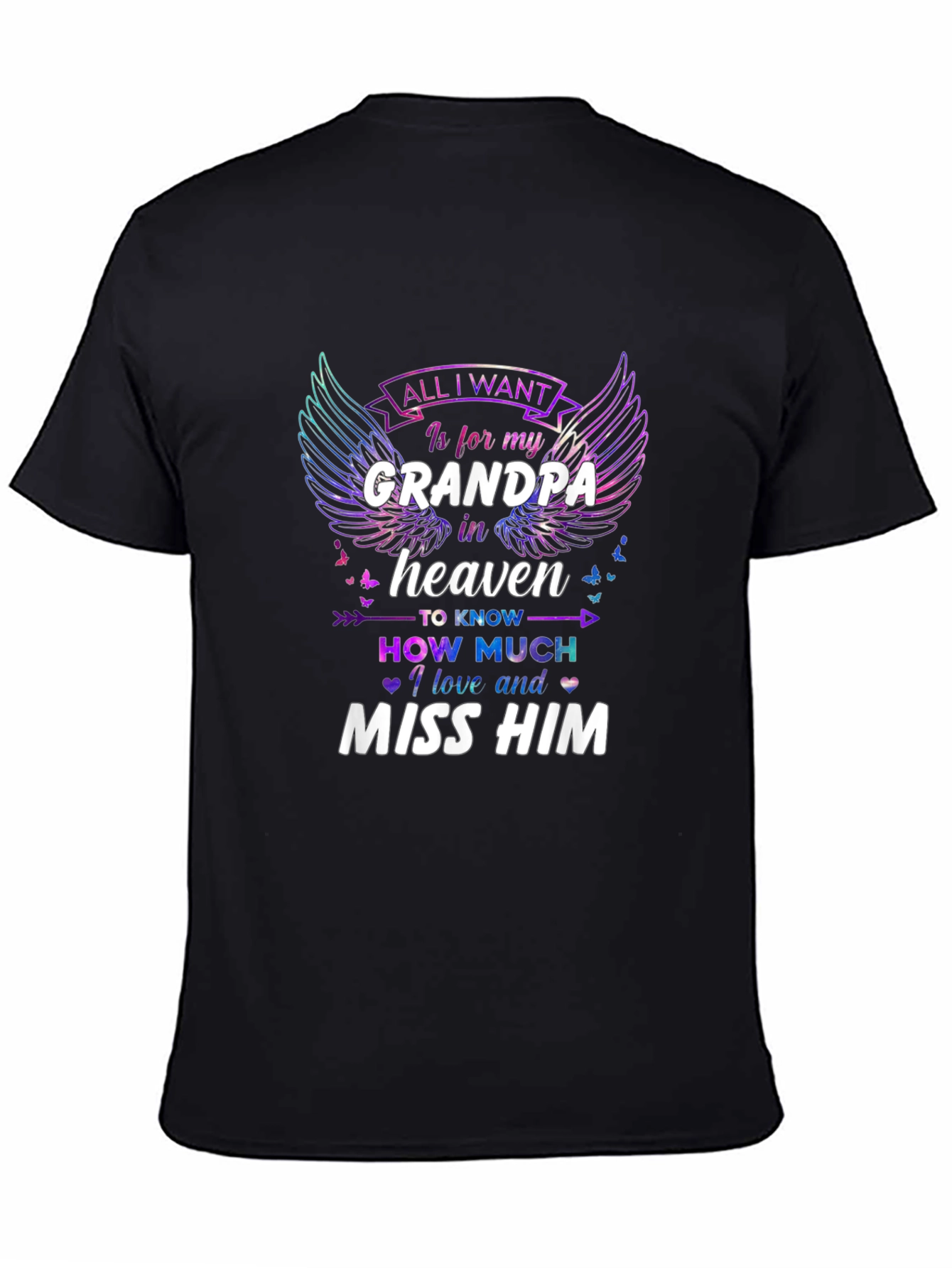 Grandpa in Heaven Memorial T-Shirt