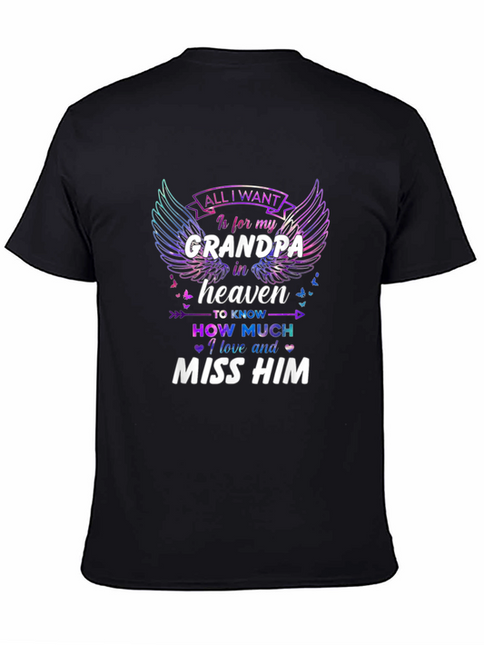Grandpa in Heaven Memorial T-Shirt