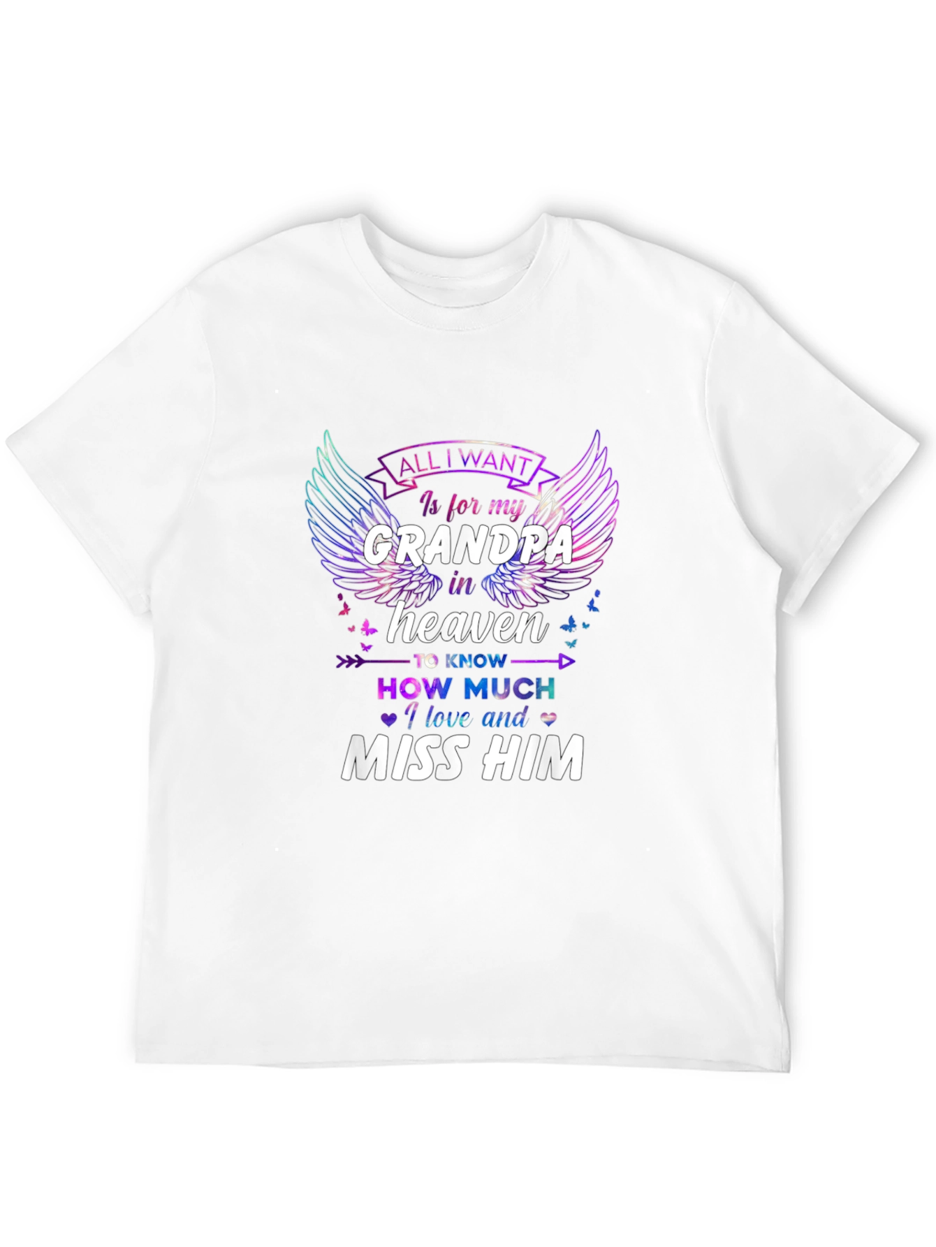 Grandpa in Heaven Memorial T-Shirt