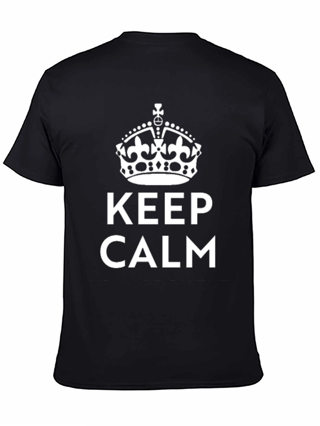 Keep Calm Crown Black T-Shirt