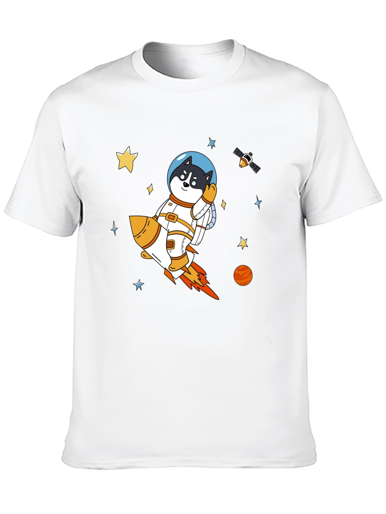 Space Dog T-Shirt - Shiba Inu Astronaut