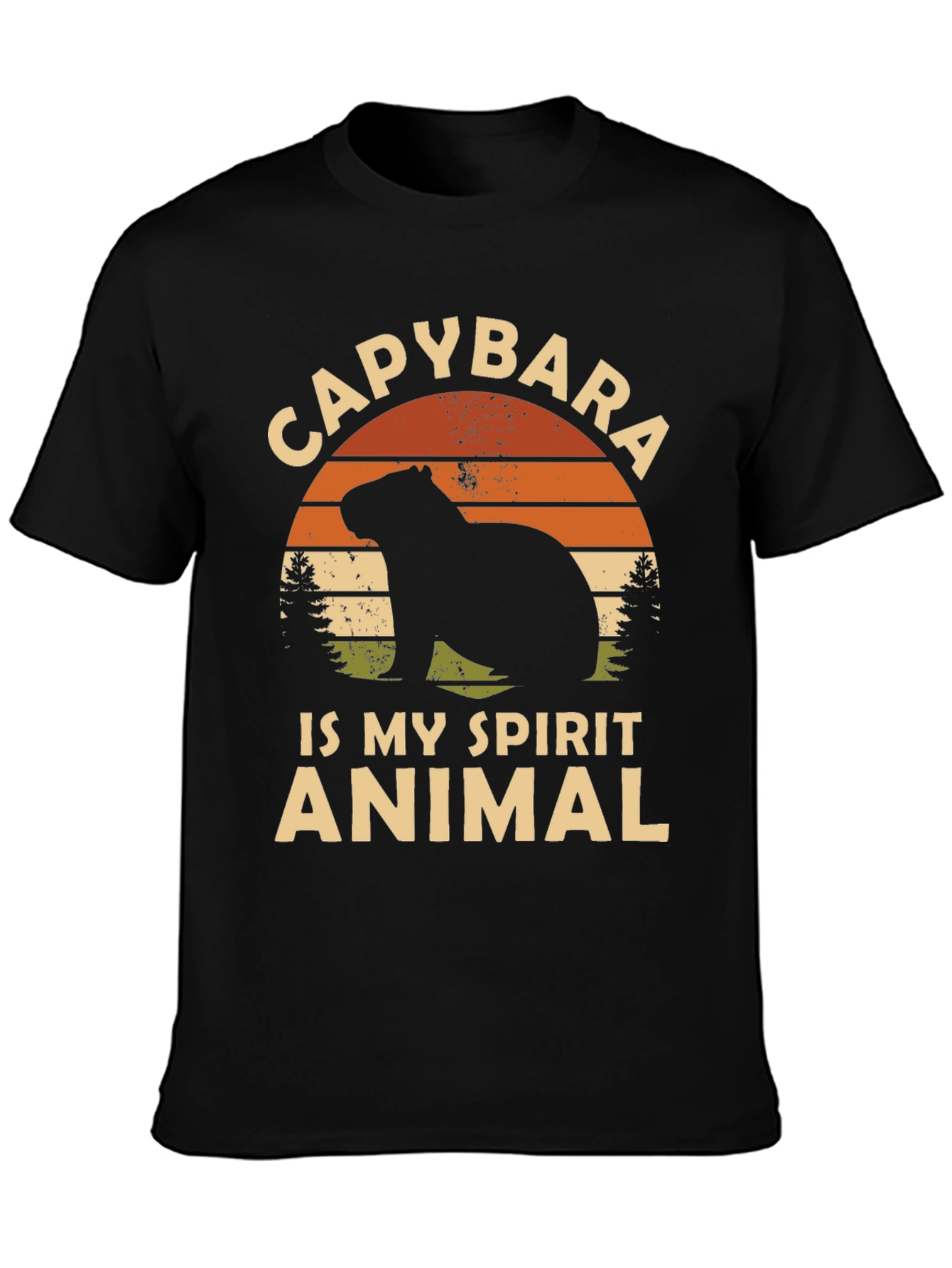 Capybara Spirit Animal Graphic Tee