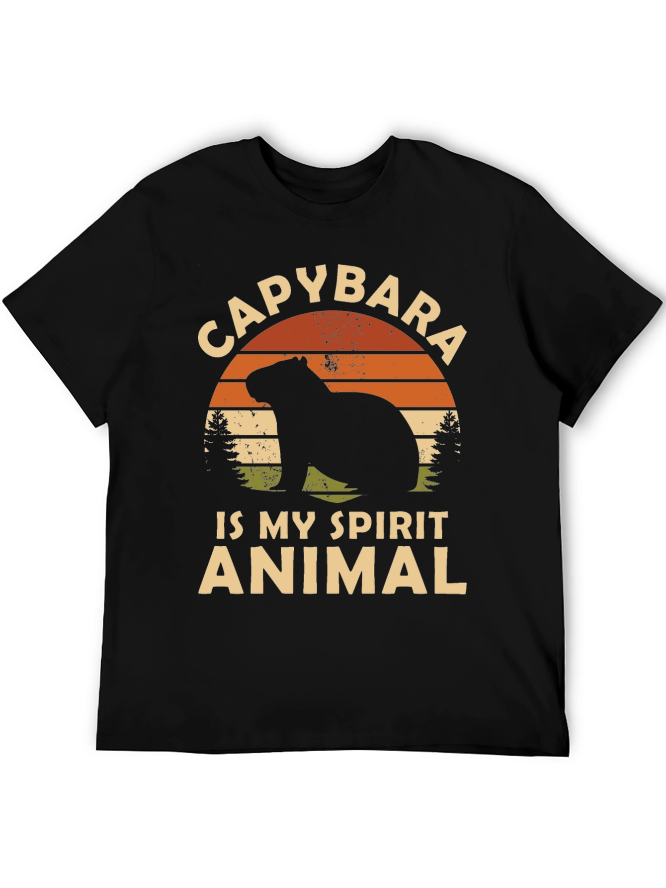 Capybara Spirit Animal Graphic Tee