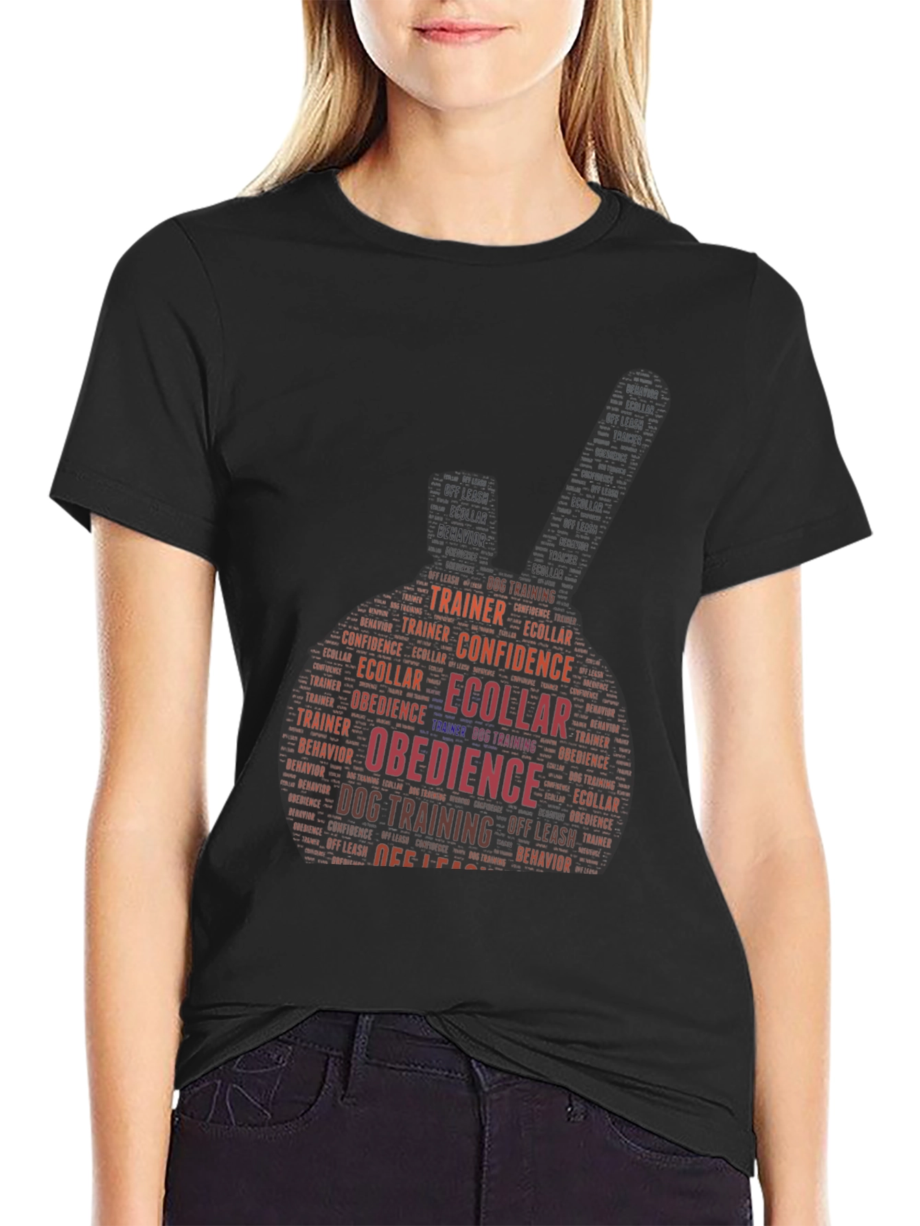 Dog Training Word Art T-Shirt