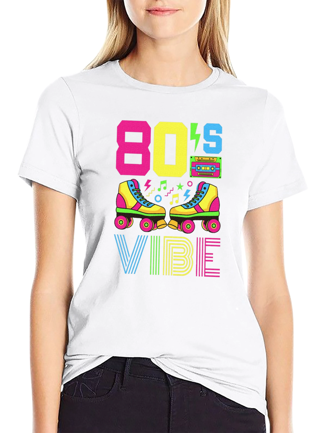 Retro 80s Vibe Graphic T-Shirt