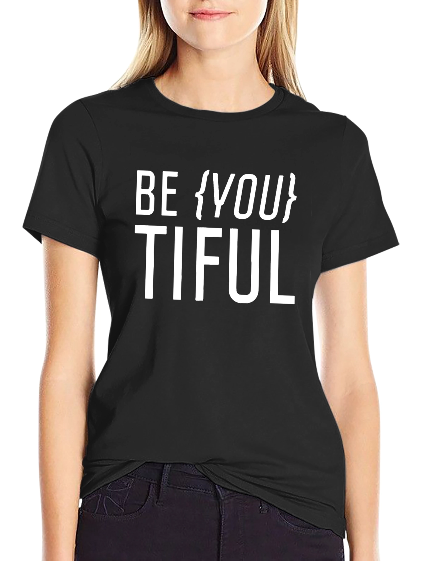 Be {You}tiful Black Graphic Tee