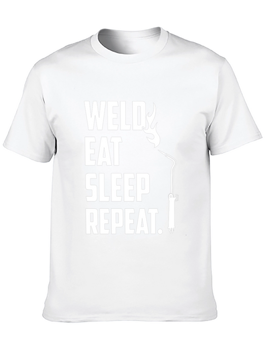 Weld Eat Sleep Repeat Graphic Tee