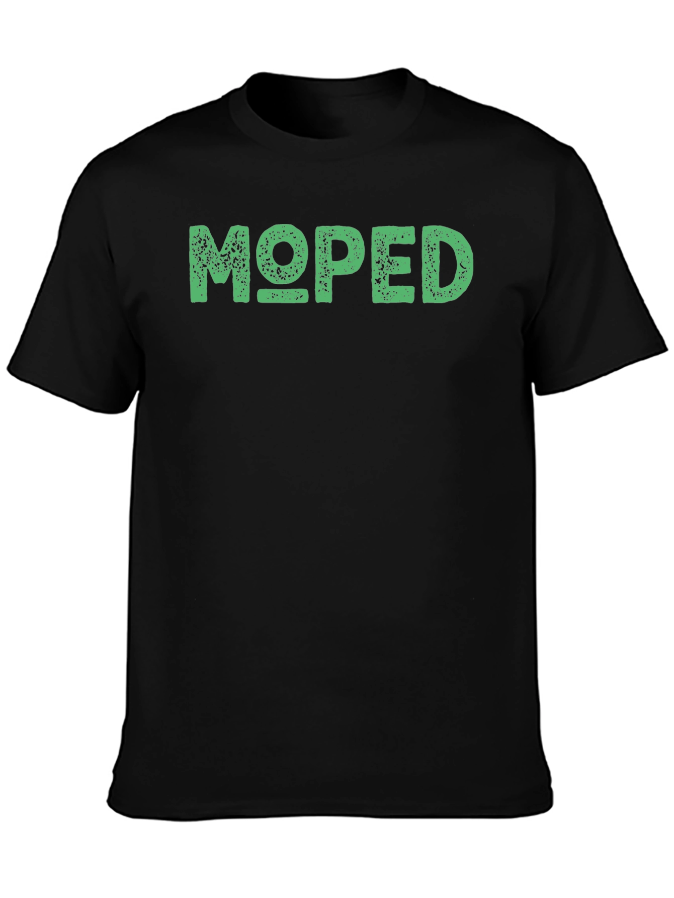 Moped Graphic Tee - Black Cotton T-Shirt