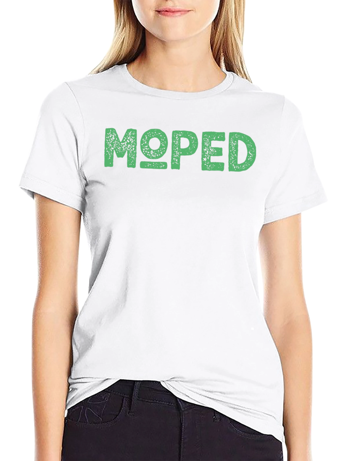 Moped Graphic Tee - Black Cotton T-Shirt