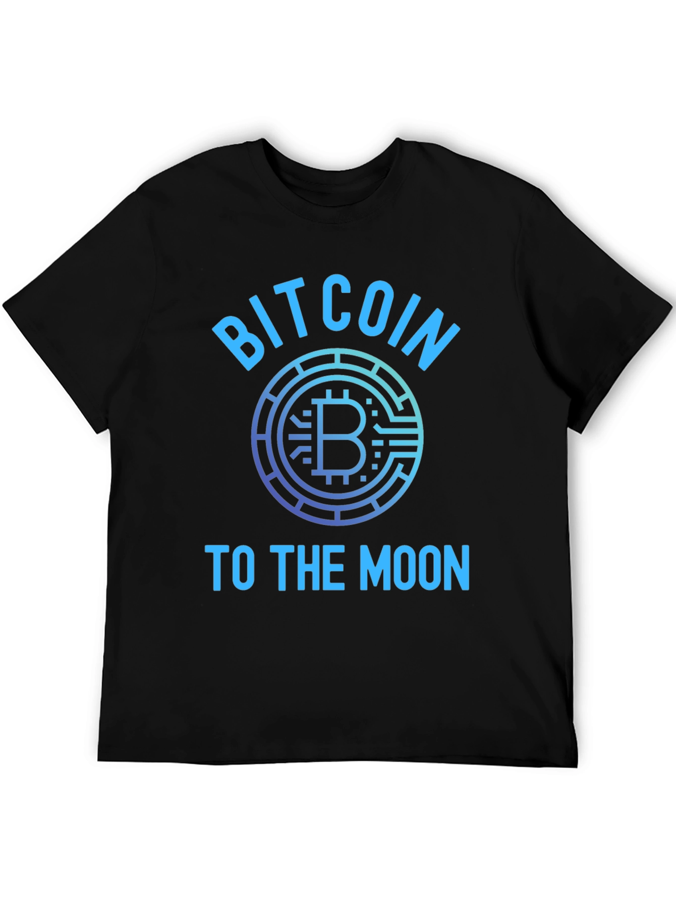 Bitcoin To The Moon Black T-Shirt