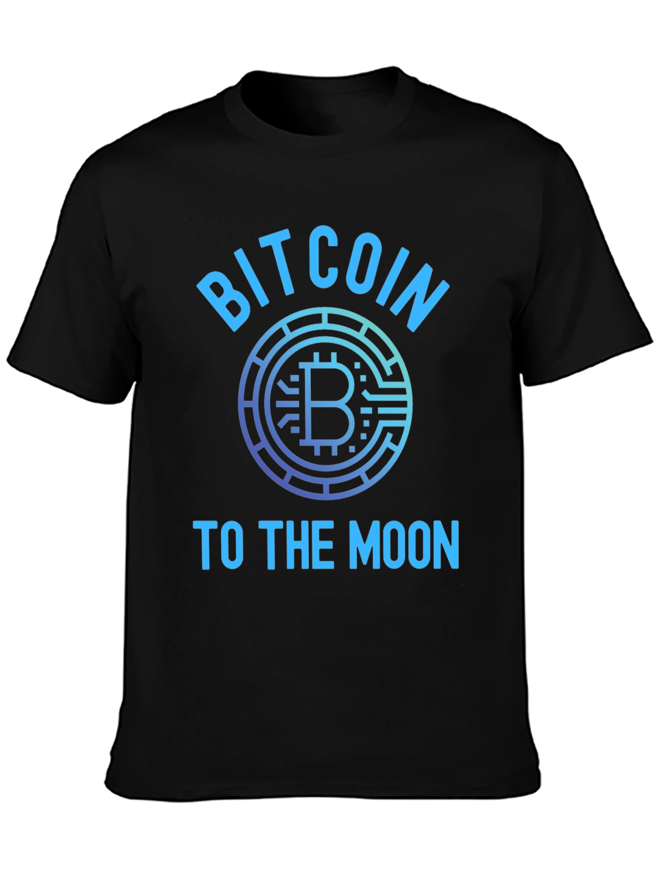 Bitcoin To The Moon Black T-Shirt