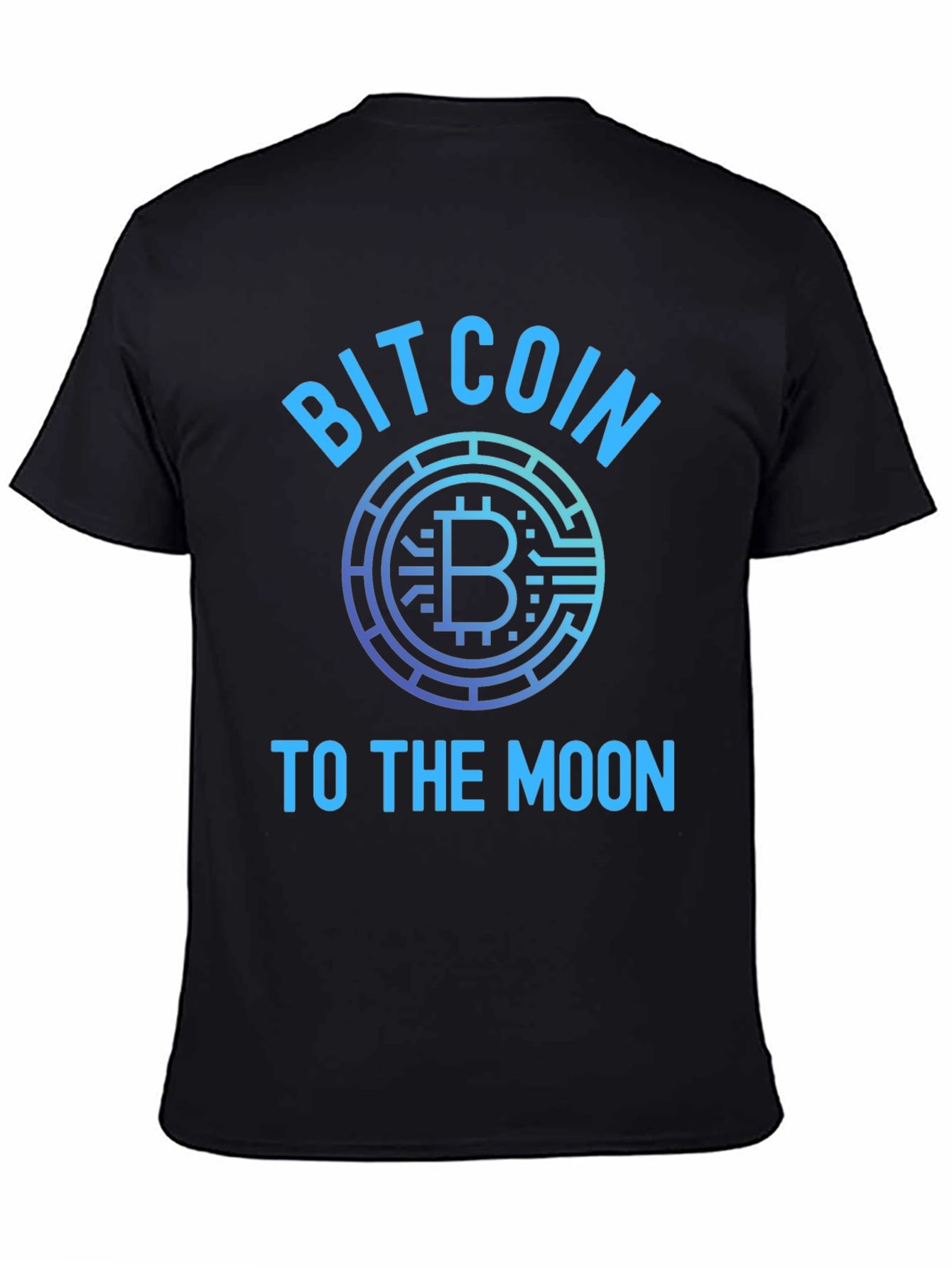 Bitcoin To The Moon Black T-Shirt