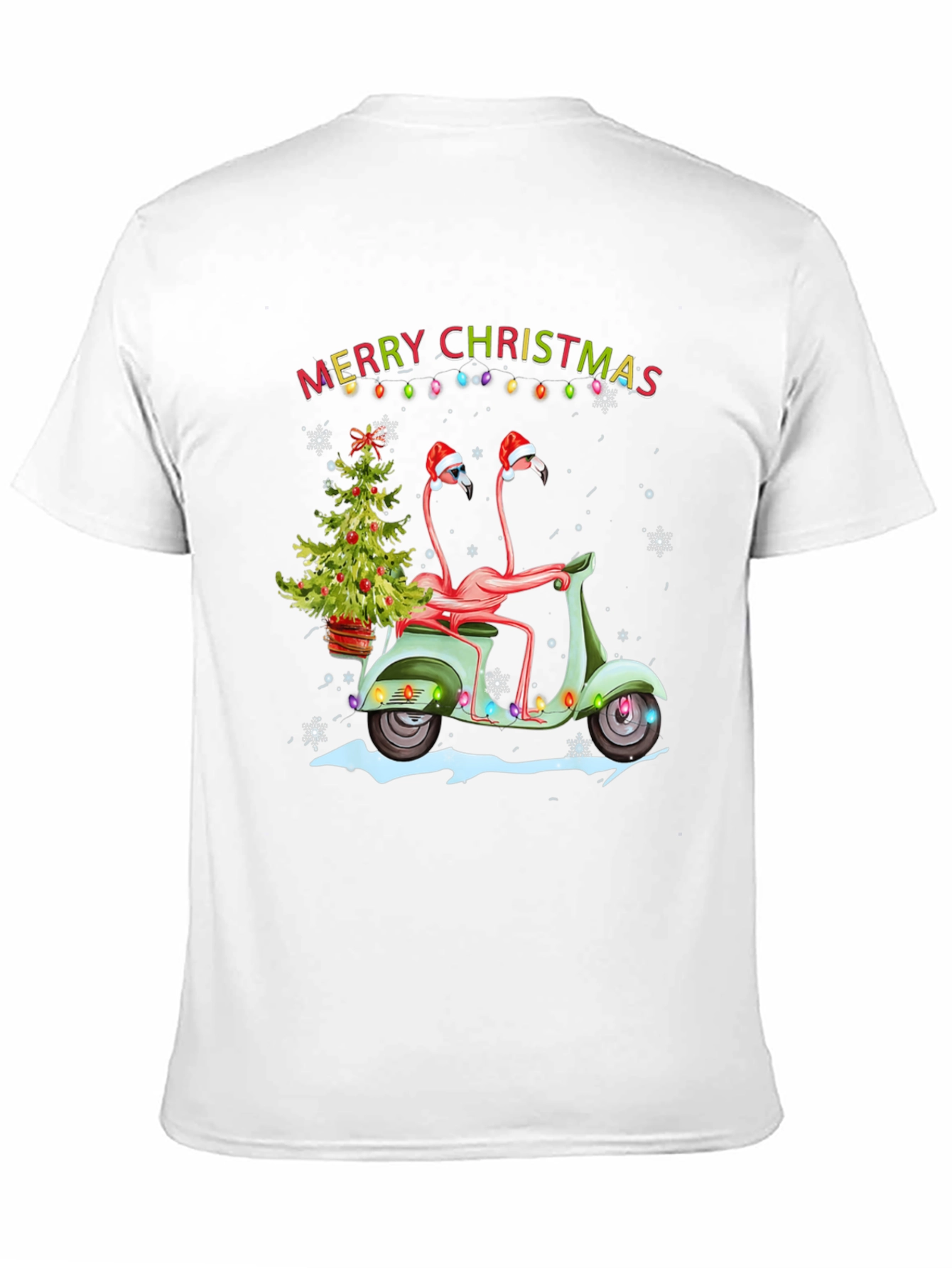 Festive Flamingo Christmas T-Shirt