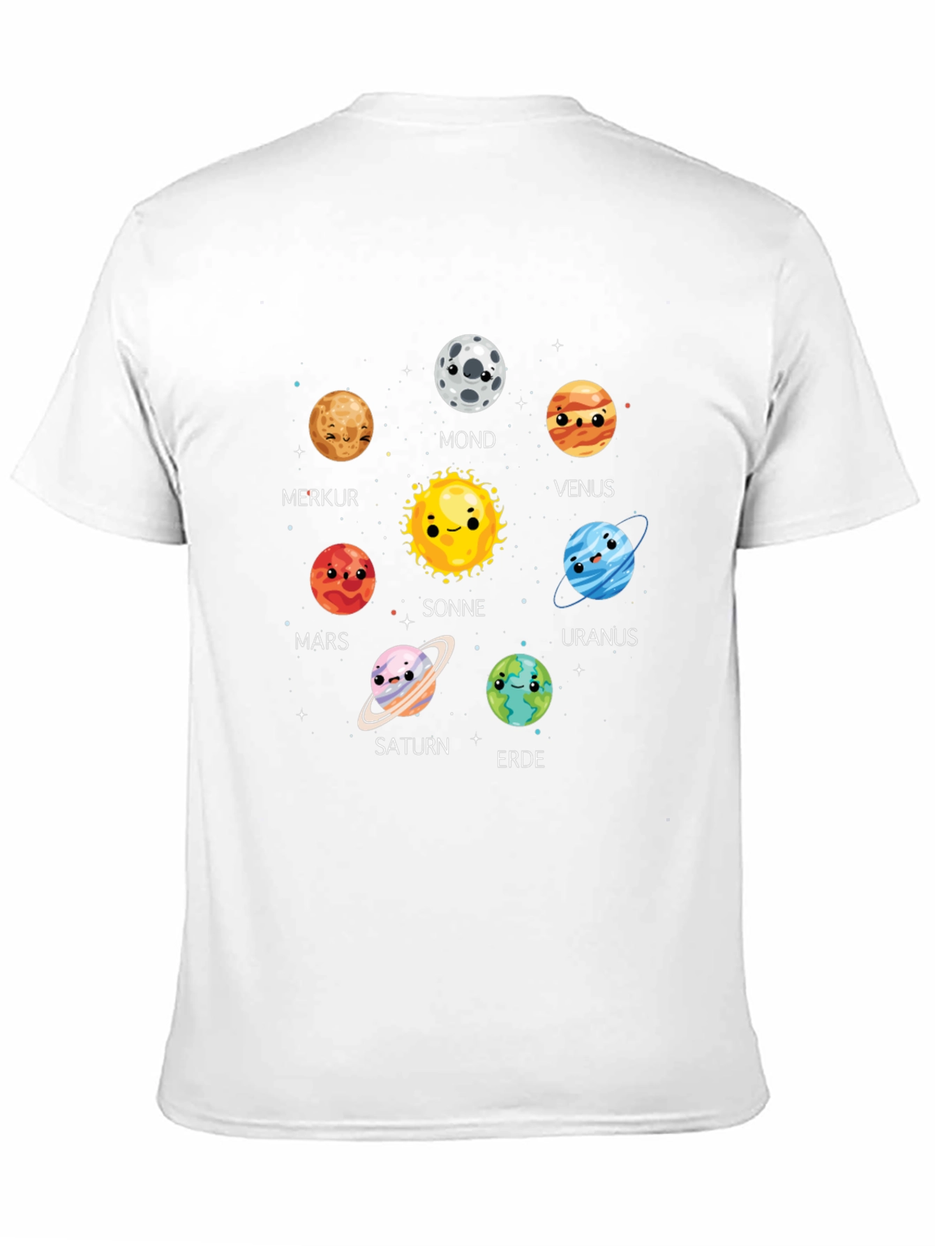 Solar System Planets Graphic Print T-Shirt