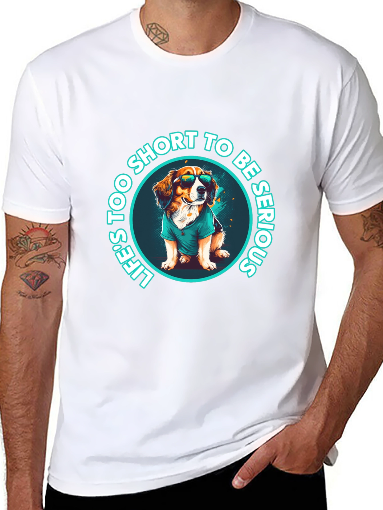Funny Dog T-Shirt: Lifes Too Short