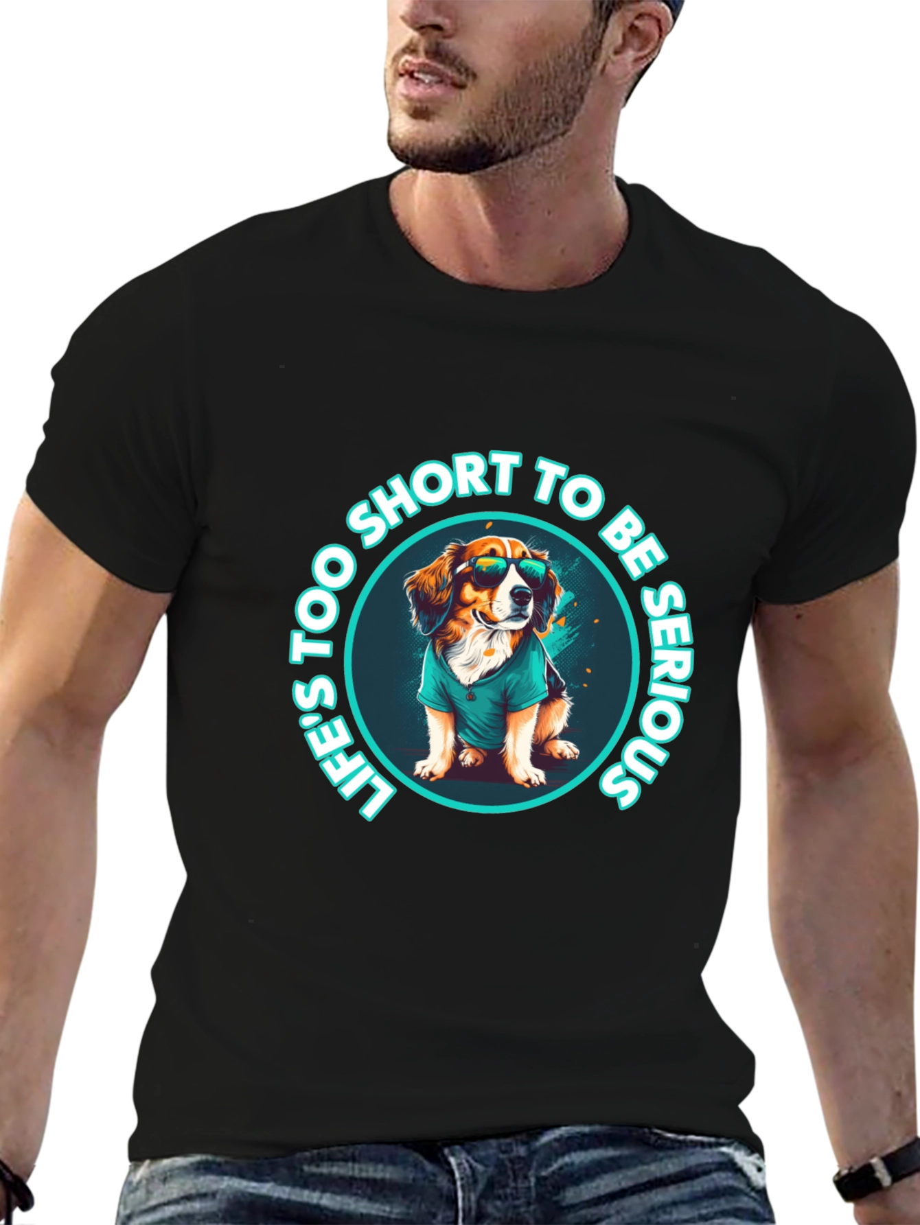 Funny Dog T-Shirt: Lifes Too Short