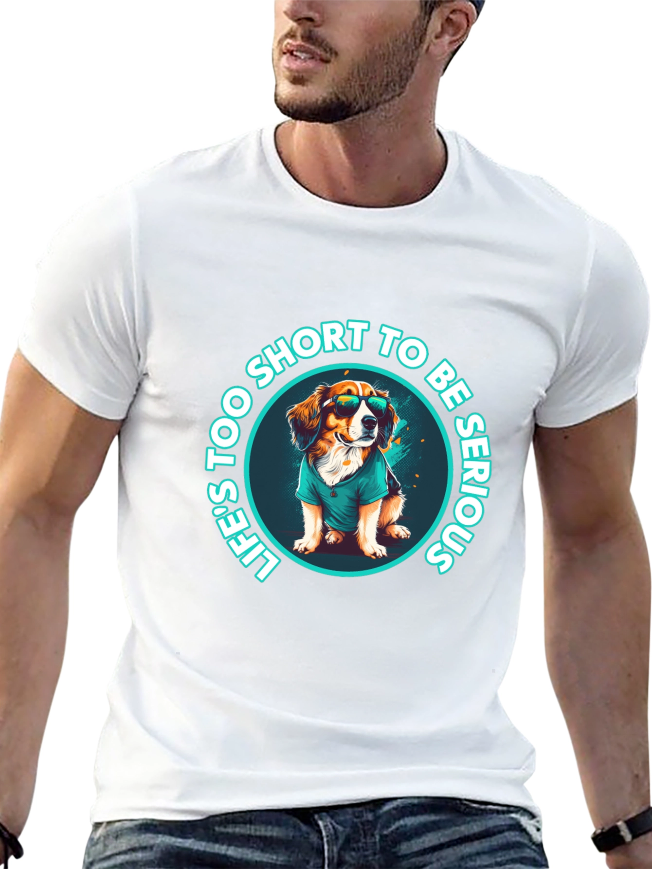 Funny Dog T-Shirt: Lifes Too Short