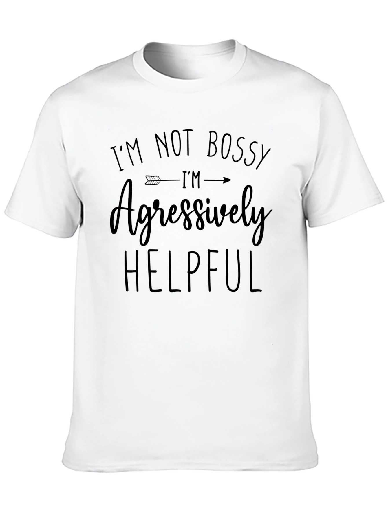 Im Not Bossy Black Graphic Tee