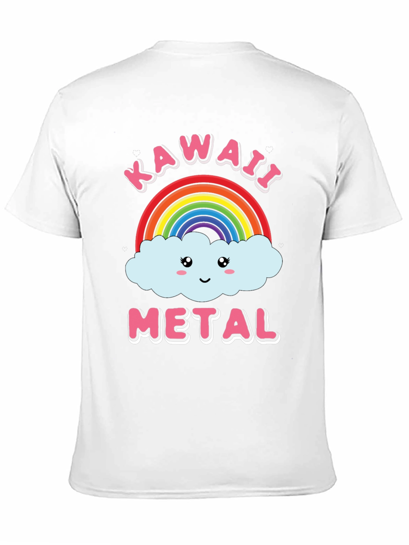 Kawaii Metal Rainbow Cloud Graphic Tee