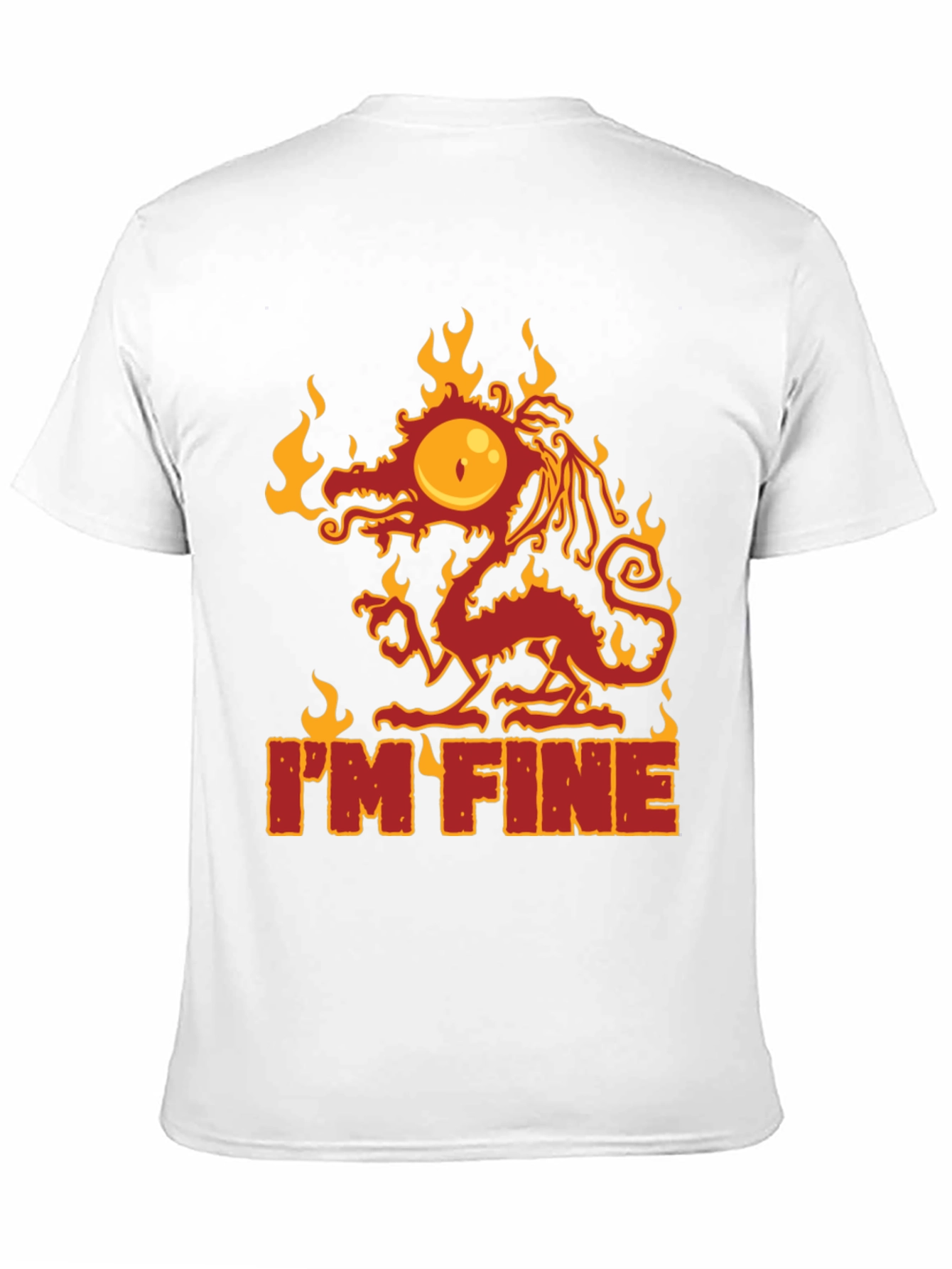Im Fine Dragon Graphic Tee - Quirky Comfort