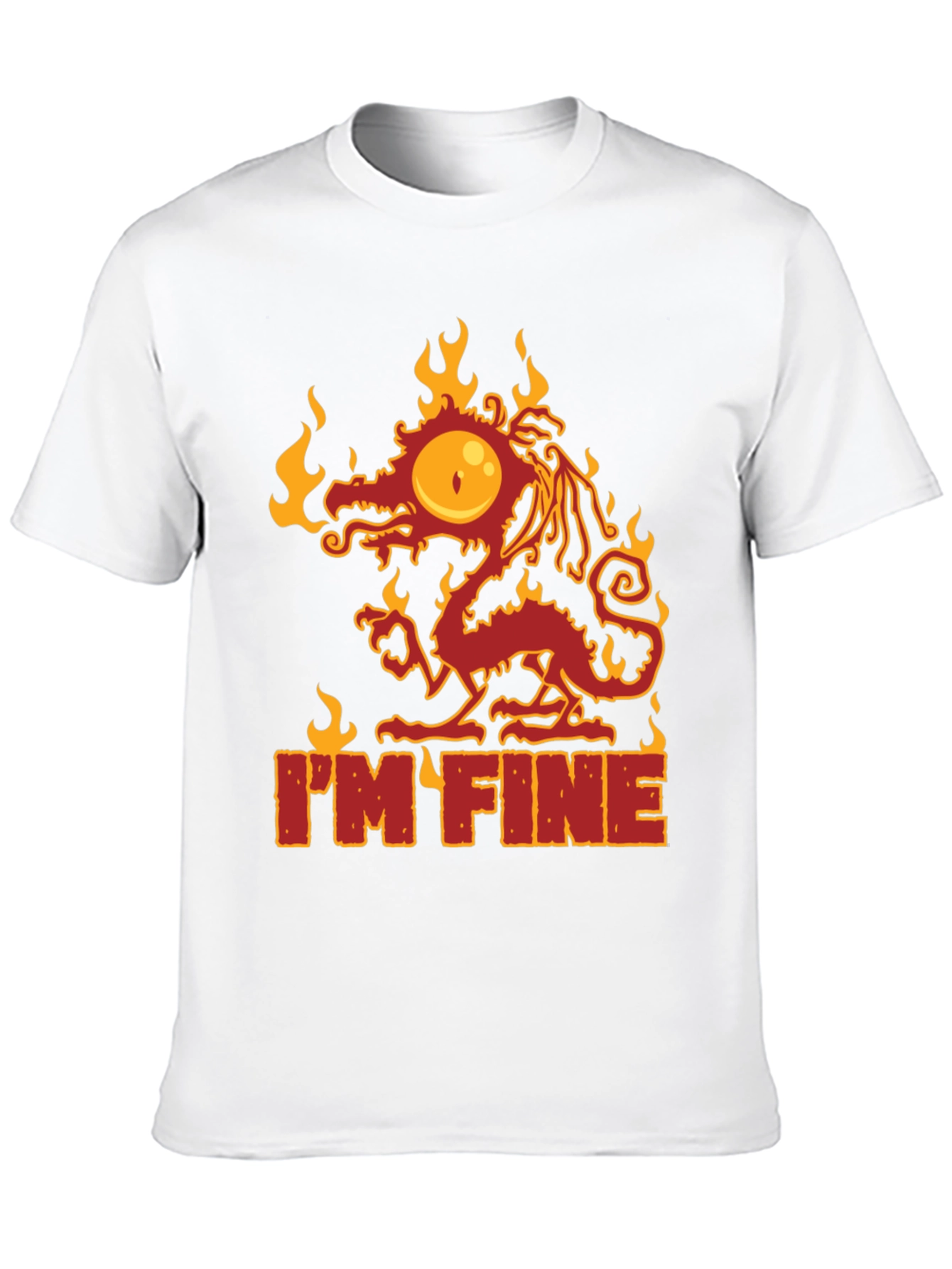 Im Fine Dragon Graphic Tee - Quirky Comfort