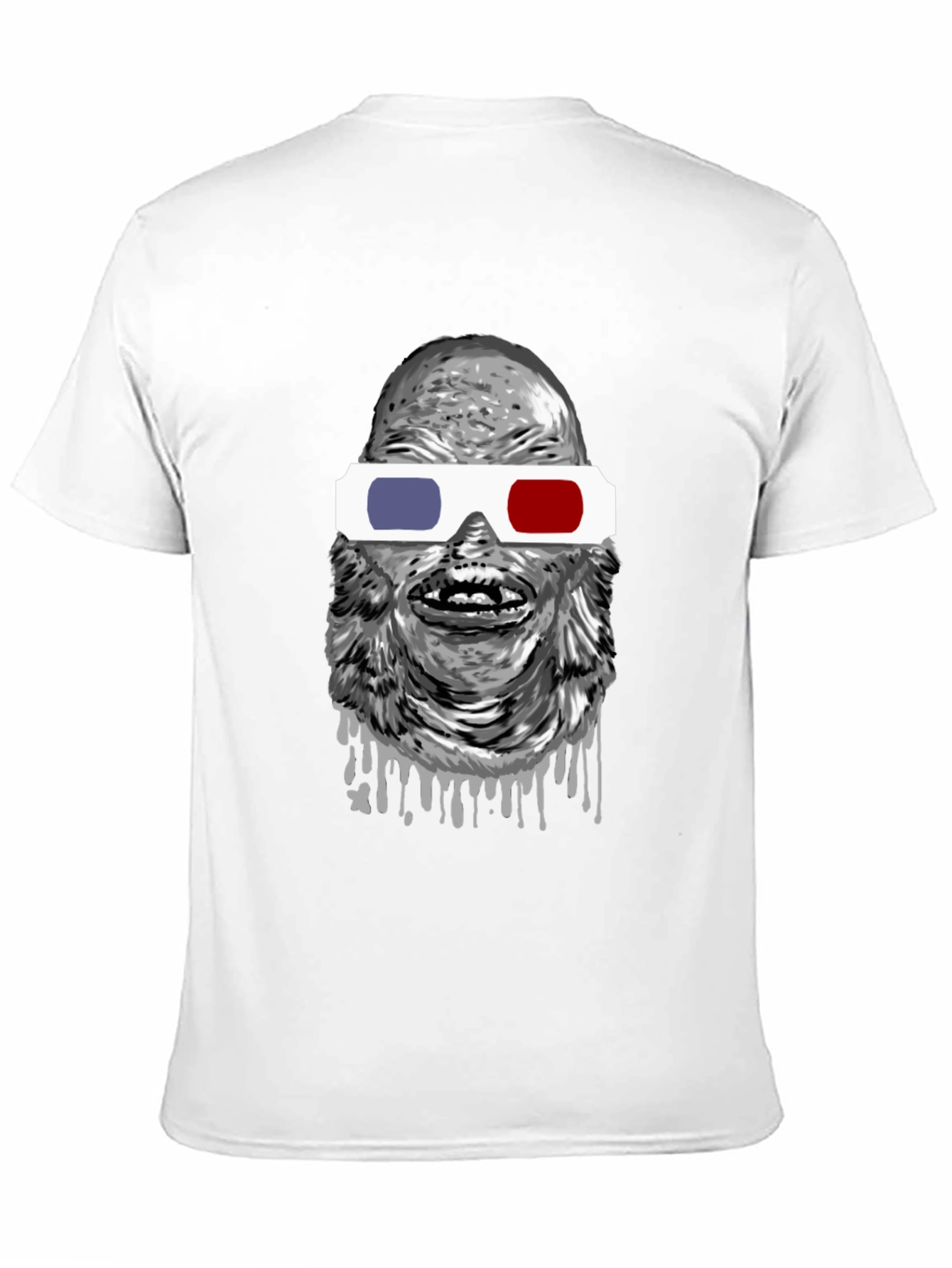 Creature From the Black Lagoon 3D Glasses Black T-Shirt