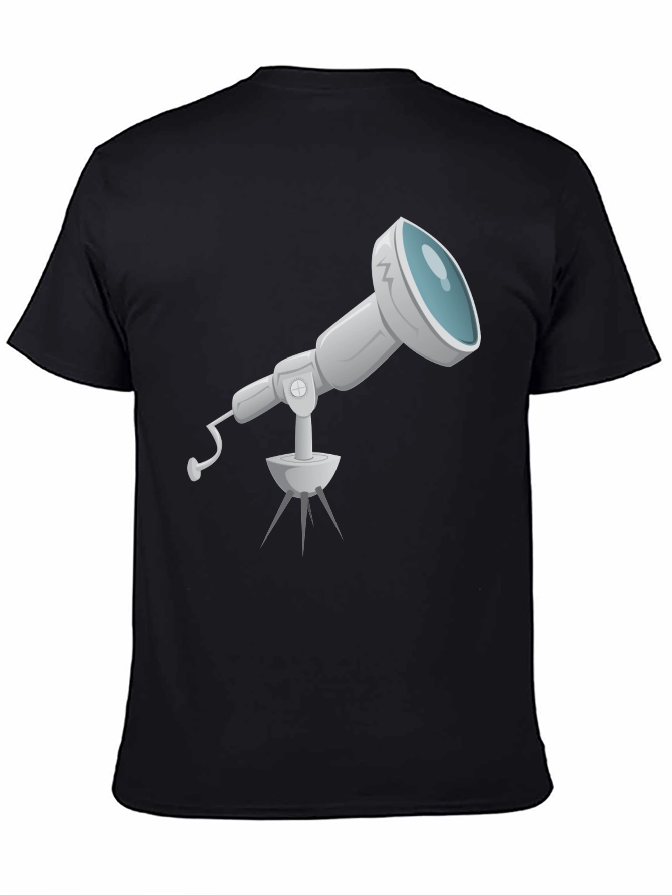 Telescope Graphic Tee - Black Cotton Comfort