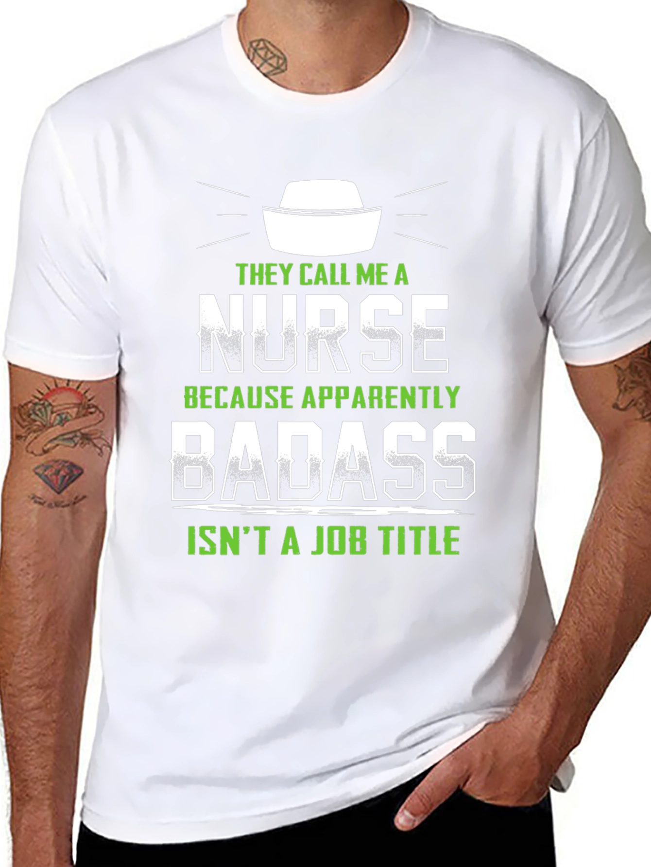 Nurse Badass Job Title T-Shirt