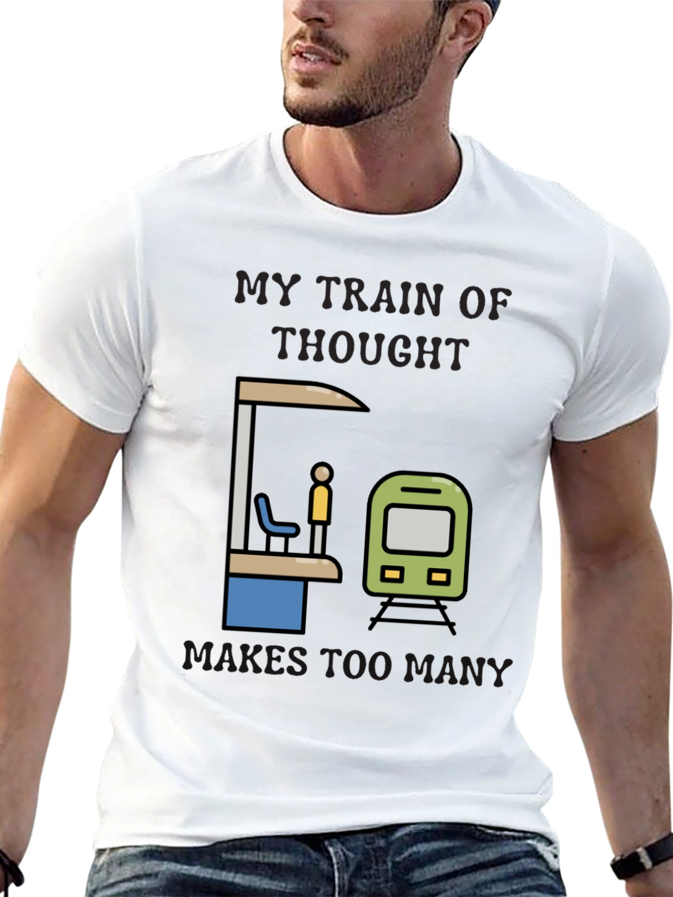 My Train of Thought T-Shirt: Humorous Graphic Tee