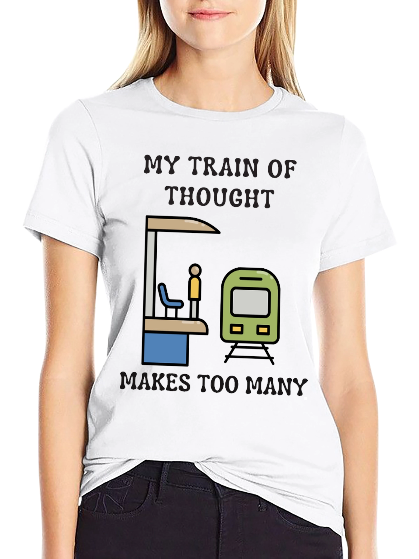 My Train of Thought T-Shirt: Humorous Graphic Tee