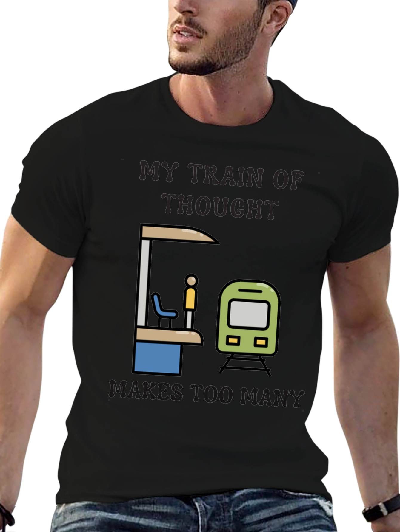 My Train of Thought T-Shirt: Humorous Graphic Tee