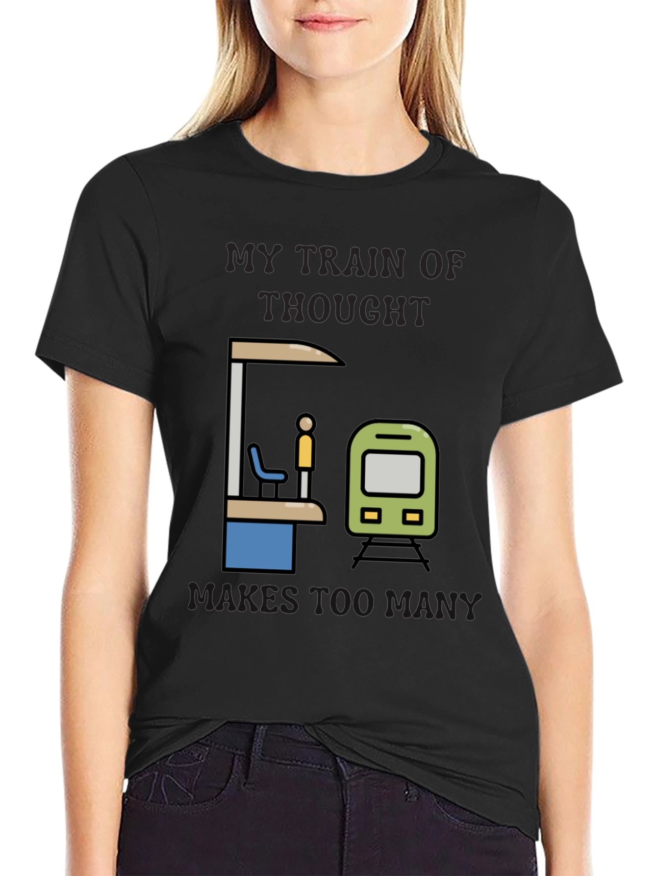 My Train of Thought T-Shirt: Humorous Graphic Tee